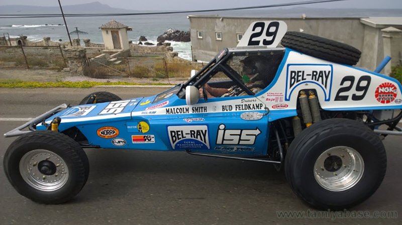 Restored "Bel-Ray Bullet" driven by Bud Feldkamp and Malcolm Smith
