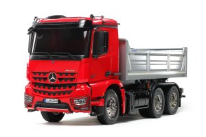Tamiya Mercedes-Benz Arocs 3348 Tipper Truck (Red/Silver) 56361