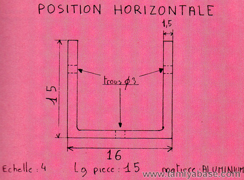 Lower bracket for horisontal mounting