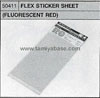 Tamiya 50411 FLEX-STICKER FLUORESCENT RED