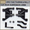 Tamiya 50556 4WD-TA02 TOURING/RALLY (REAR SUSPENSION ARMS) (K PARTS)