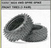 Tamiya 53092 6024 4WD SPIRE SPIKE FRONT TYRES