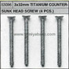 Tamiya 53096 3X32mm TITANIUM ROUND HEAD SCREW