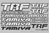 Tamiya 53503 TRF STICKER B (BLACK/WHITE)
