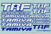 Tamiya 53504 TRF STICKER B (BLUE/WHITE)
