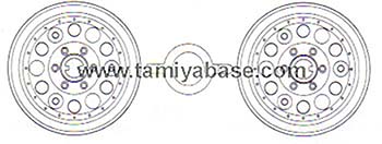 Tamiya B PARTS WHEEL SET 10005435