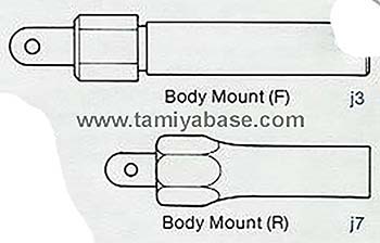 Tamiya BODY MOUNT 13405016