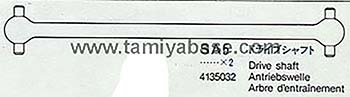 Tamiya DRIVE SHAFT 14135032