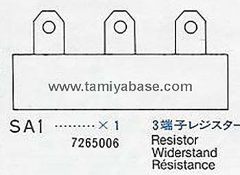 Tamiya 3 PIN CERAMIC RESISTOR 17265006