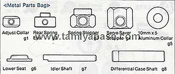 Tamiya METAL PARTS BAG 19405122