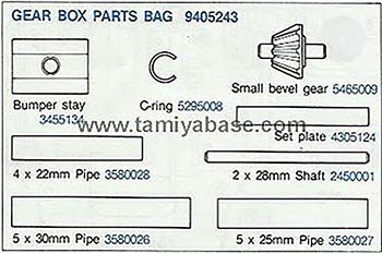 Tamiya GEAR BOX PARTS BAG 19405243
