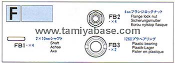 Tamiya SCREW BAG F 19415136