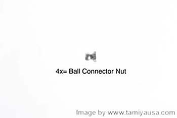 Tamiya 5mm BALL CONNECTOR NUT (M2) 19804495