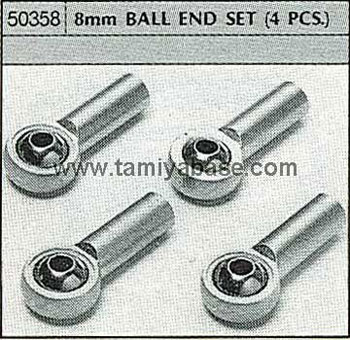 Tamiya 8mm BALL END SET (4 PCS.) 50358