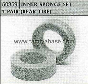 Tamiya INNER SPONGE SET 1 PAIR (REAR TIRE) 50359