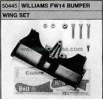 Tamiya WILLIAMS FW14 BMPR/WING SET 50445