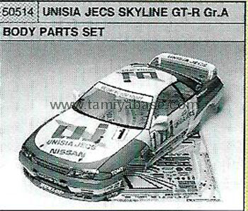 Tamiya UNISIA JECS SKYLINE GT-R GR.A BODY PARTS SET 50514
