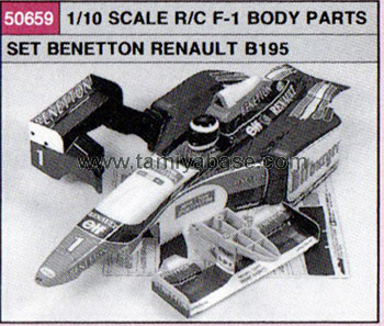 Tamiya 1/10-BP-F-1 BENETTON RENAULT B195, -BODY SET 50659