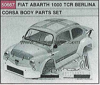 Tamiya 1/10-BP- FIAT ABARTH 1000TCR , -BODY SET 50667