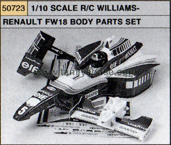 Tamiya WILLIAMS FW18 BODY SET 50723