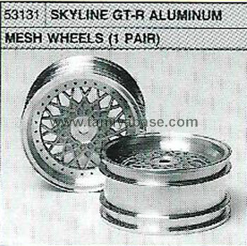 Tamiya SKYLINE GT-R ALUMINIUM MESH WHEELS 53131