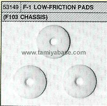 Tamiya F-1 LOW-FRICTION PADS (F103 CHASSIS) 53149