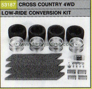 Tamiya CROSS-COUNTRY 4WD LOW-RIDE CONVERSION KIT 53187
