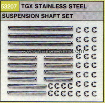 Tamiya TGX S.STEEL SUSPENSION SHAFT 53207