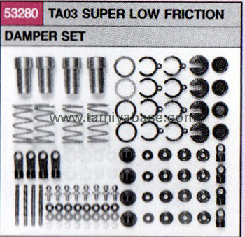 Tamiya TA03 SUPER LOW FRICTION DAMPER SET 53280