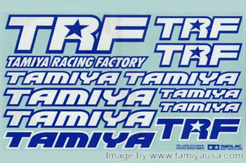 Tamiya TRF STICKER B (BLUE/WHITE) 53504