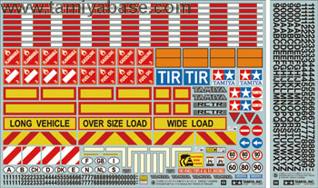 Tamiya TROP.34 1 / 14RC BIG TRUCK STICKER SET 56534