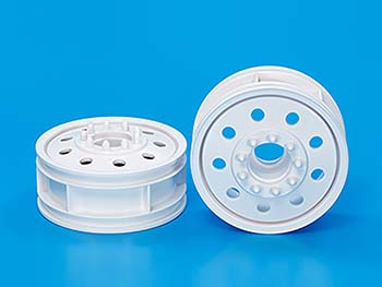Tamiya TROP41 FRONT WHEEL (FOR 22 MM WIDE TIRE) WHITE 56541