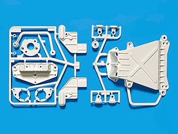Tamiya CW - 01 D PARTS (UNDER GUARD) WHITE STYLE 84346