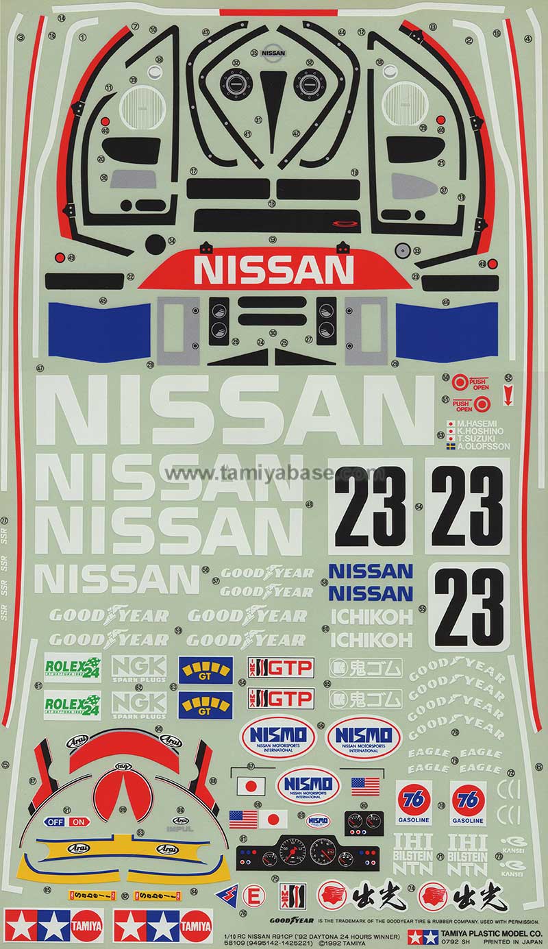 Tamiya 58109_1 Nissan R91CP (Daytona 24 hours Winner) thumb 1