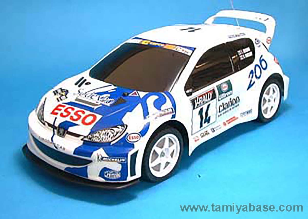 Tamiya R/C Mini 4WD Peugeot 206 WRC Boby Parts Plastic #15305 