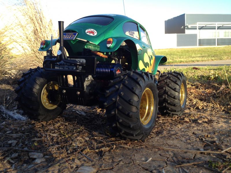 Rc Orange Wheel Nuts For Tamiya Blitzer Beetle Unimog Clodbuster Blackfoot